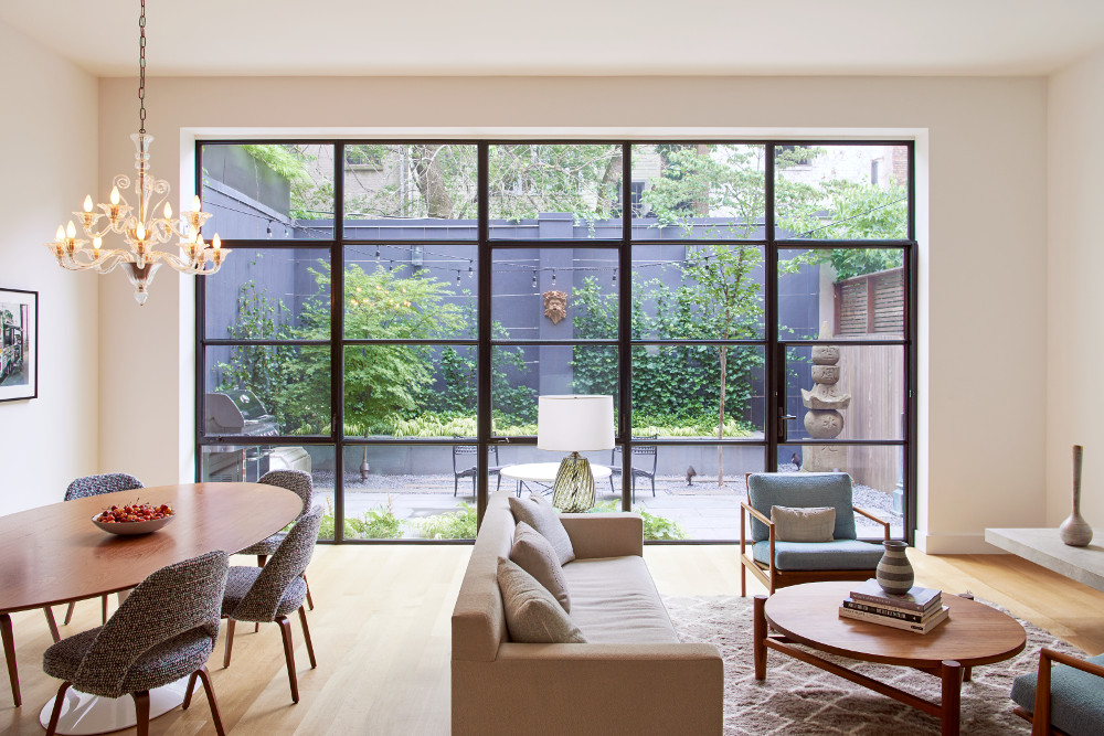 Brooklyn Heights Carriage House, Living Room by Sherman Architects