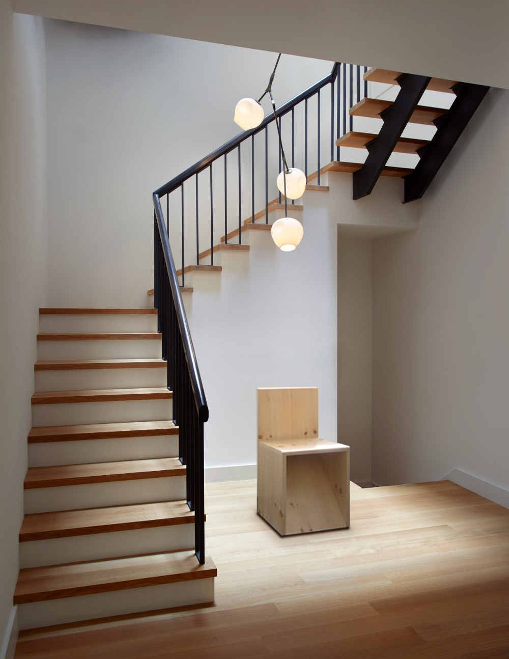 	Brooklyn Heights Carriage House, Staircase by Sherman Architects