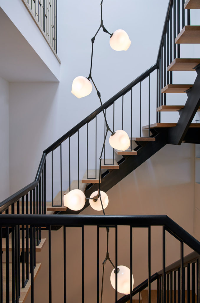 Brooklyn Heights Carriage House, Staircase by Sherman Architects