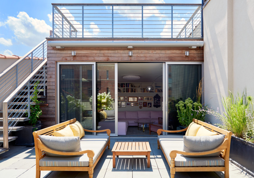 Park Slope Brownstone, Roof by Sherman Architects