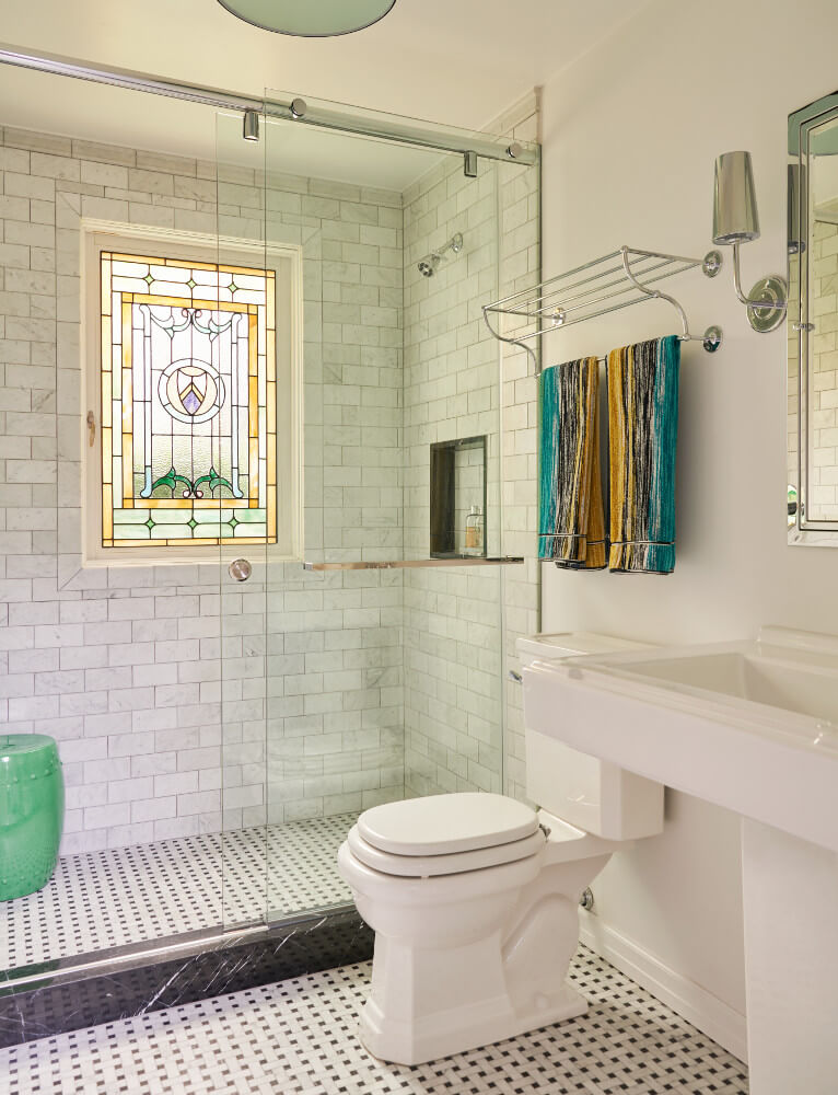 Prospect Park West Twin, Bathroom by Sherman Architects