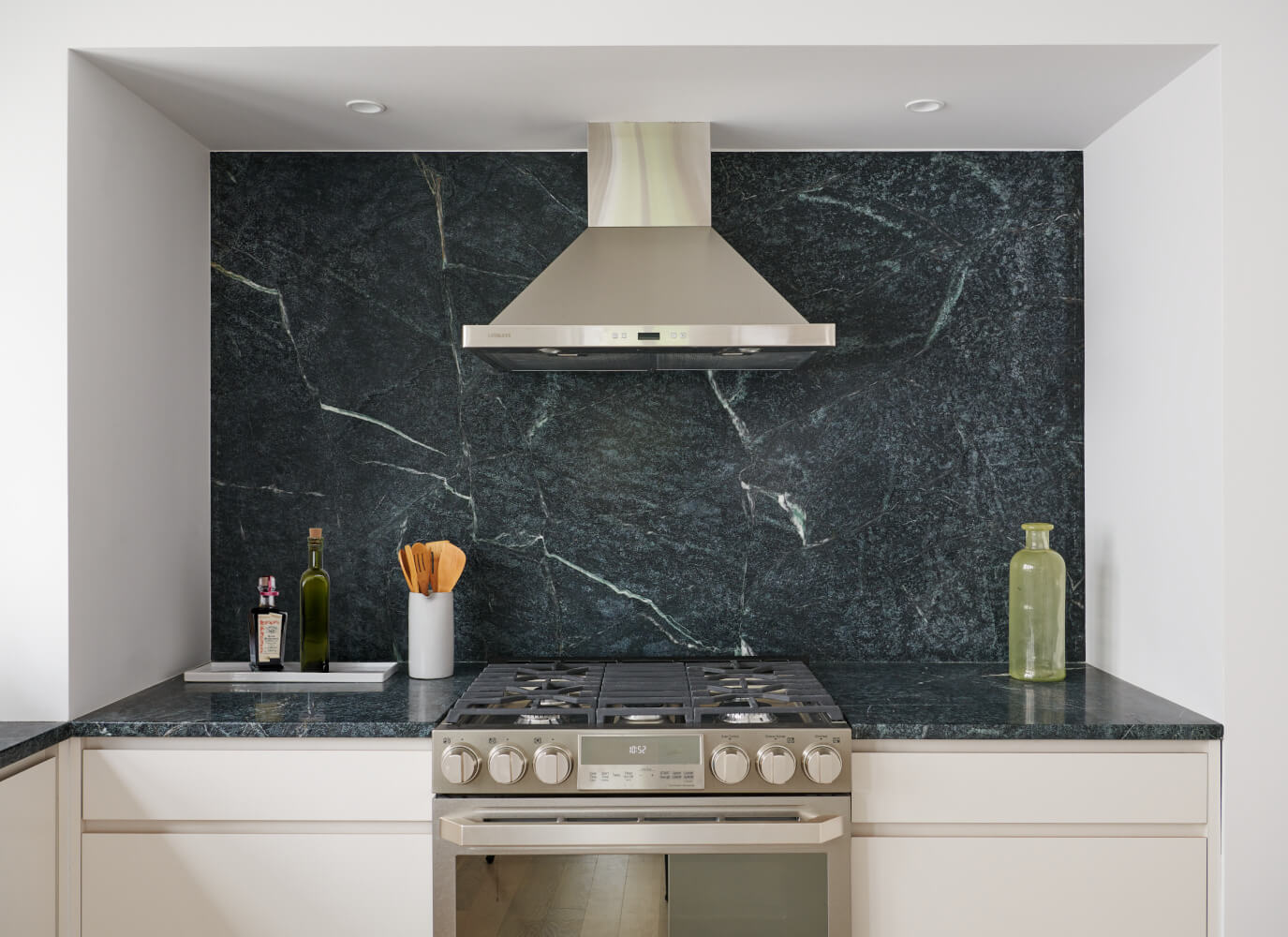 Flushing House, Soapstone Slab by Sherman Architects