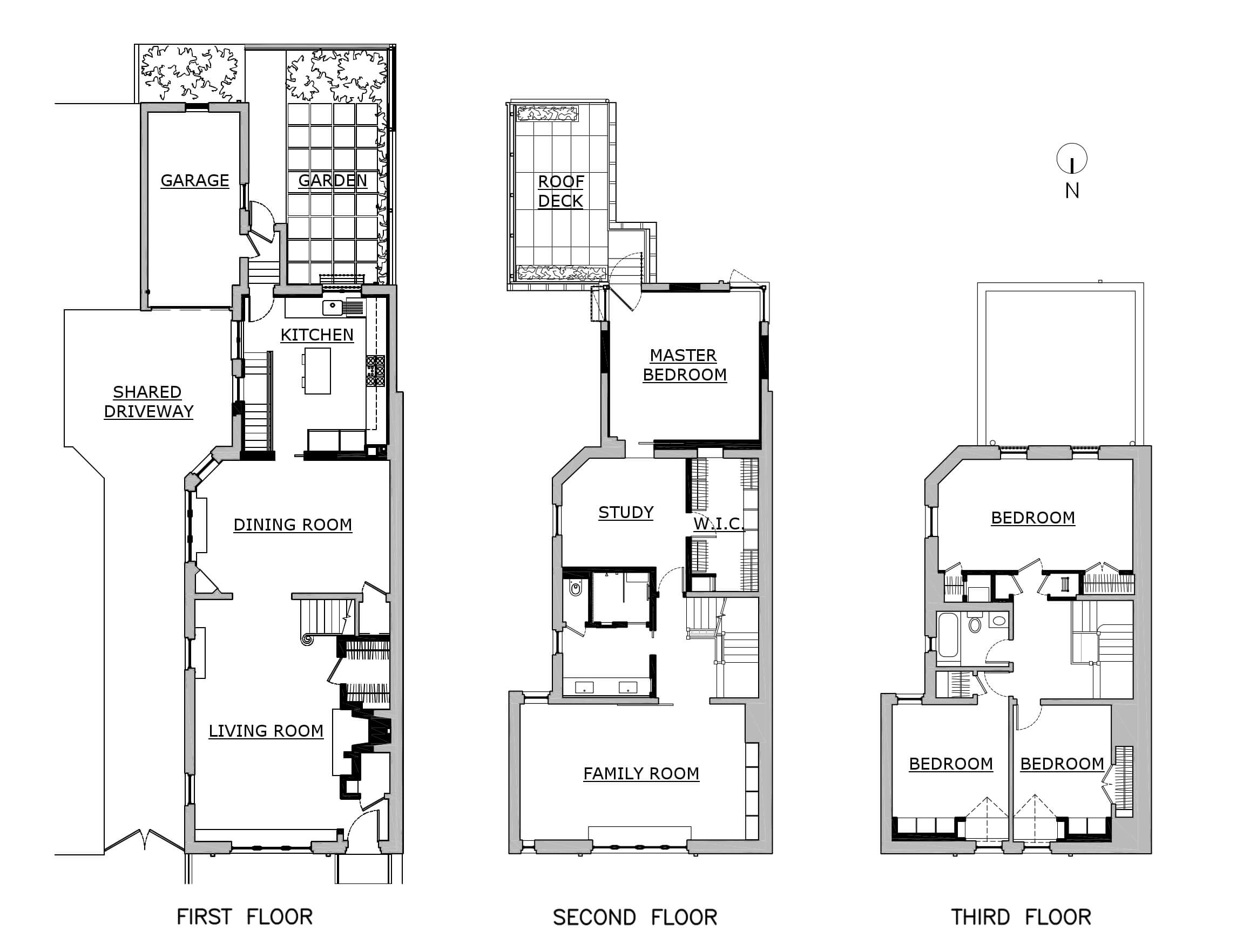 Park Slope Tudor, plan by Sherman Architects