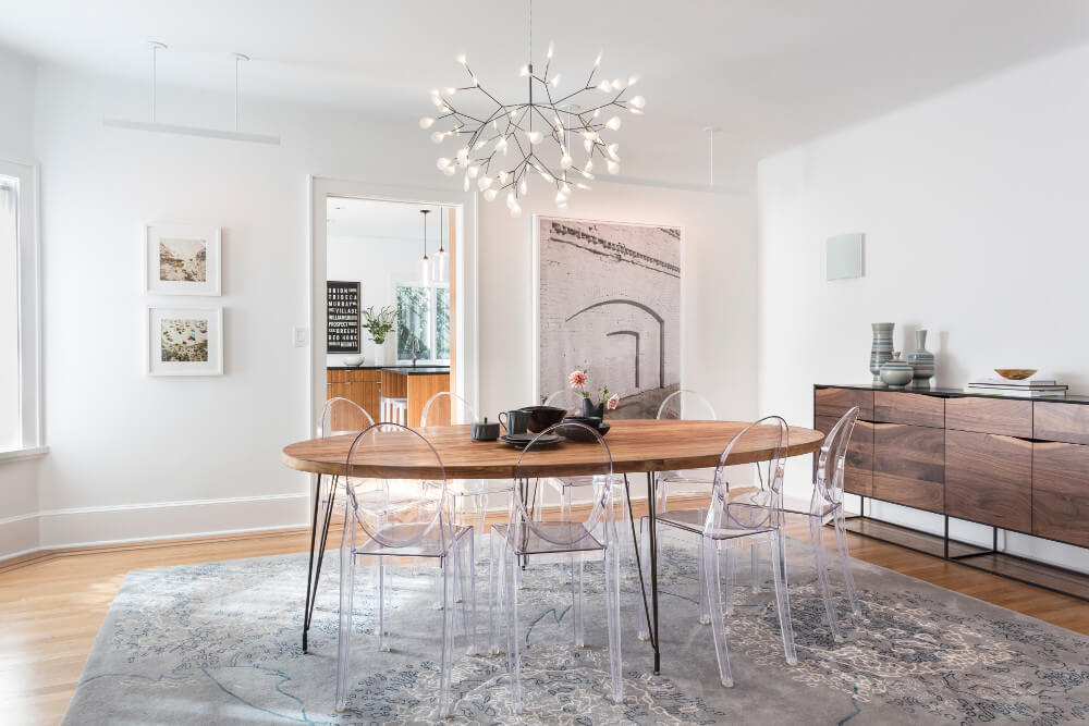Park Slope Tudor, Dining Room by Sherman Architects
