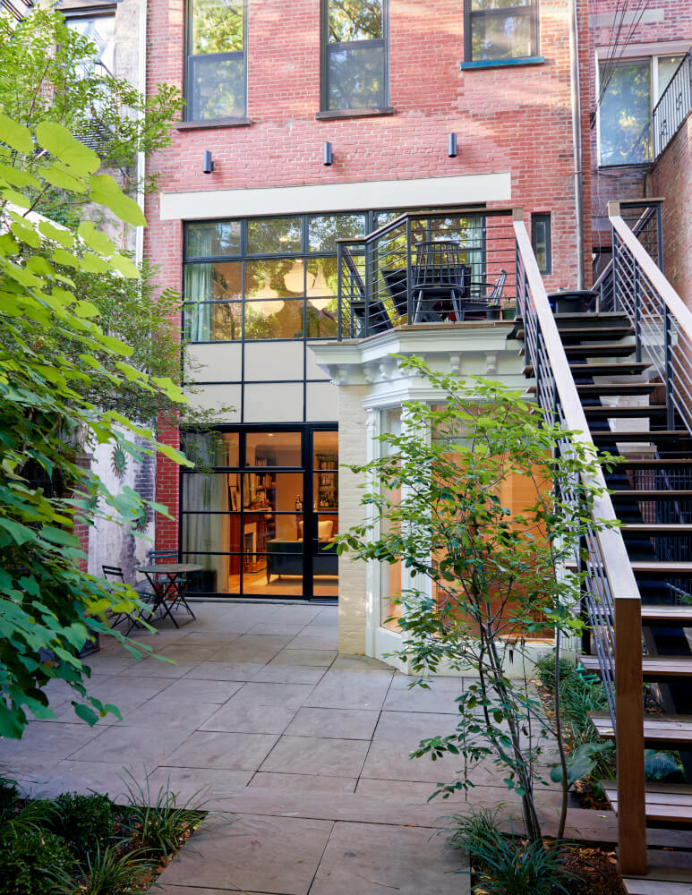 Park Slope Brownstone - rear facade