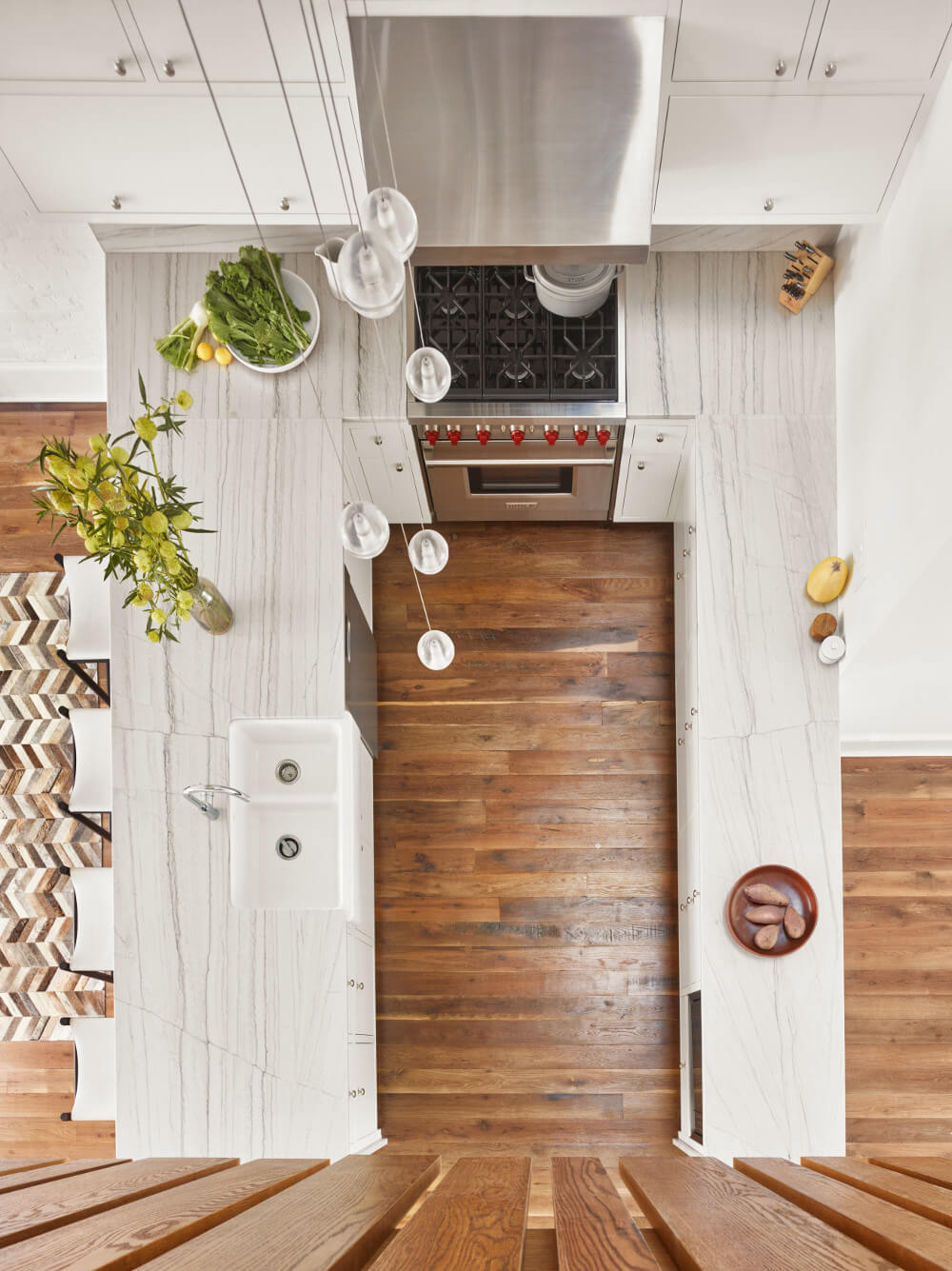 Greenpoint Row House, Kitchen by Sherman Architects