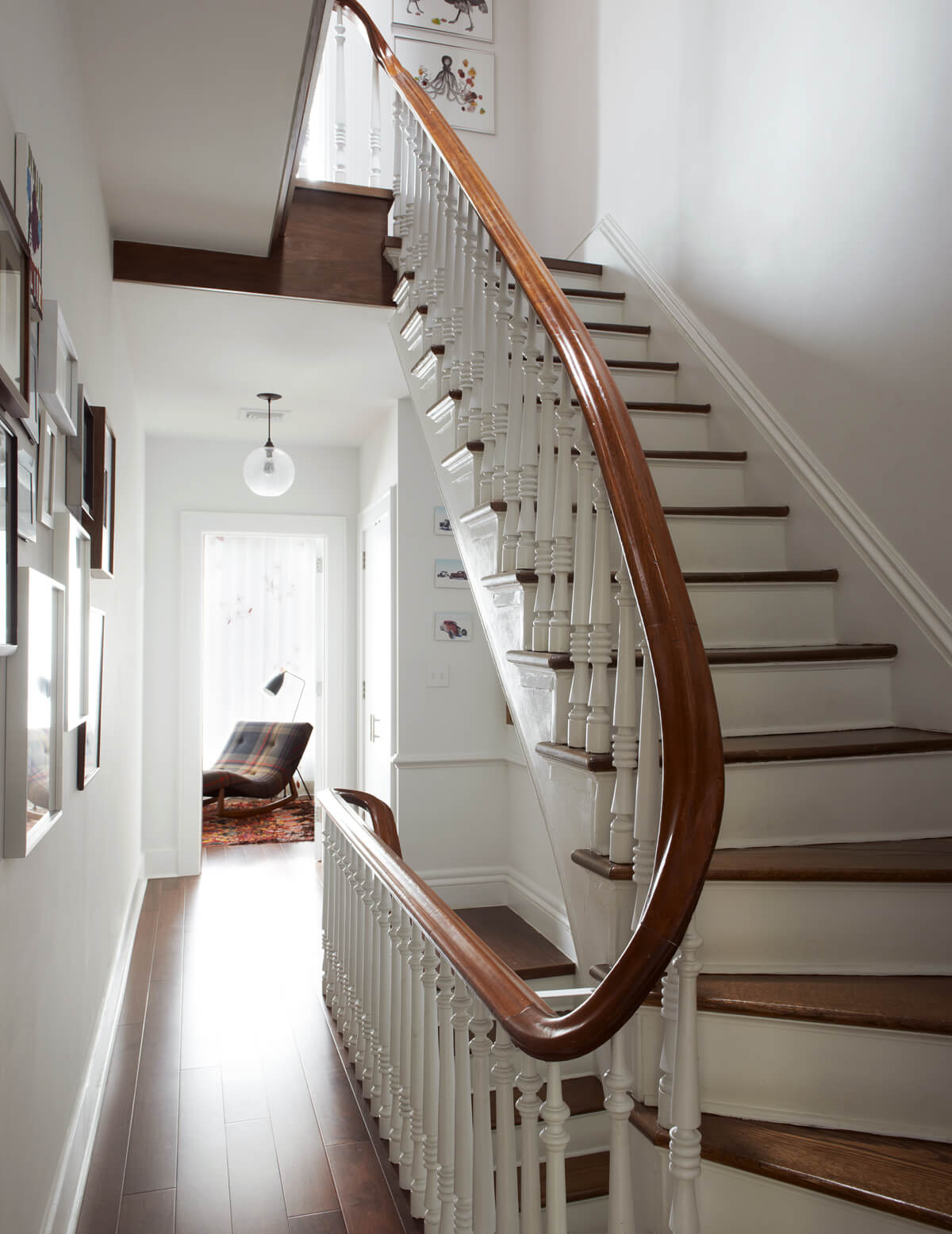 Brooklyn Heights Brownstone, Staircase by Sherman Architects