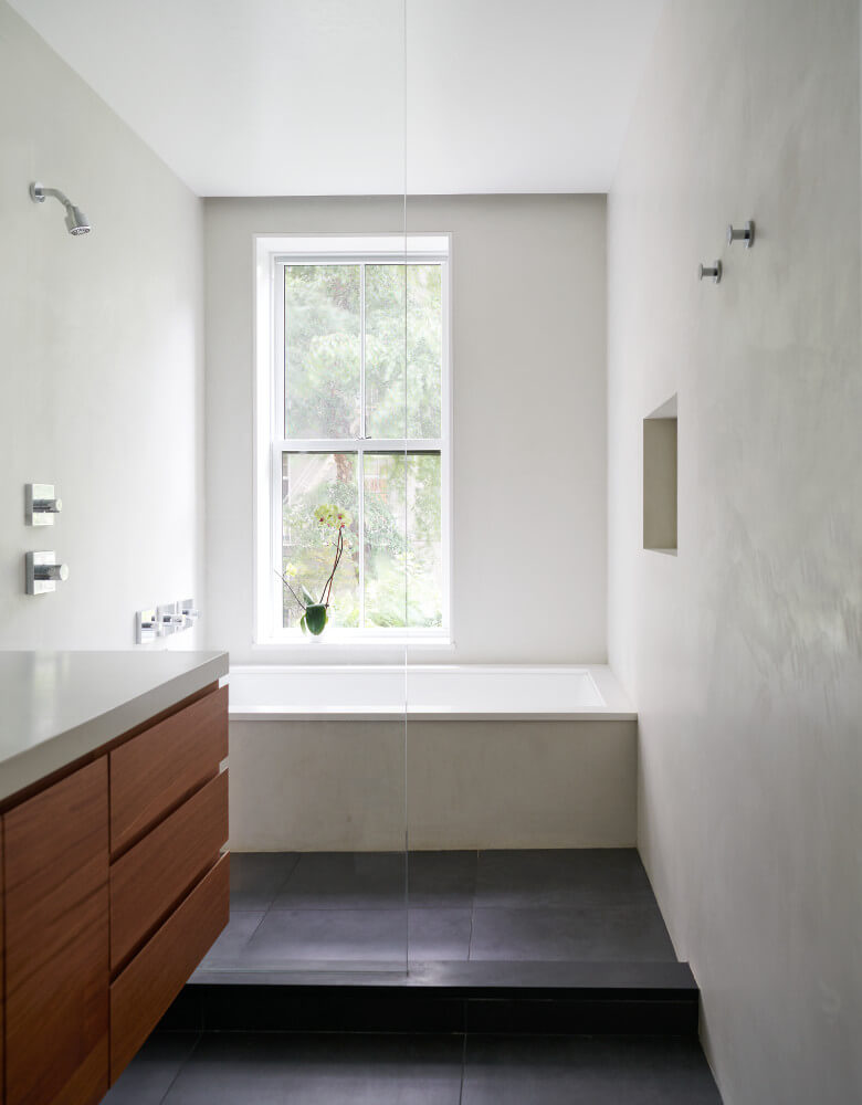 Brooklyn Heights Row House, Bathroom by Sherman Architects