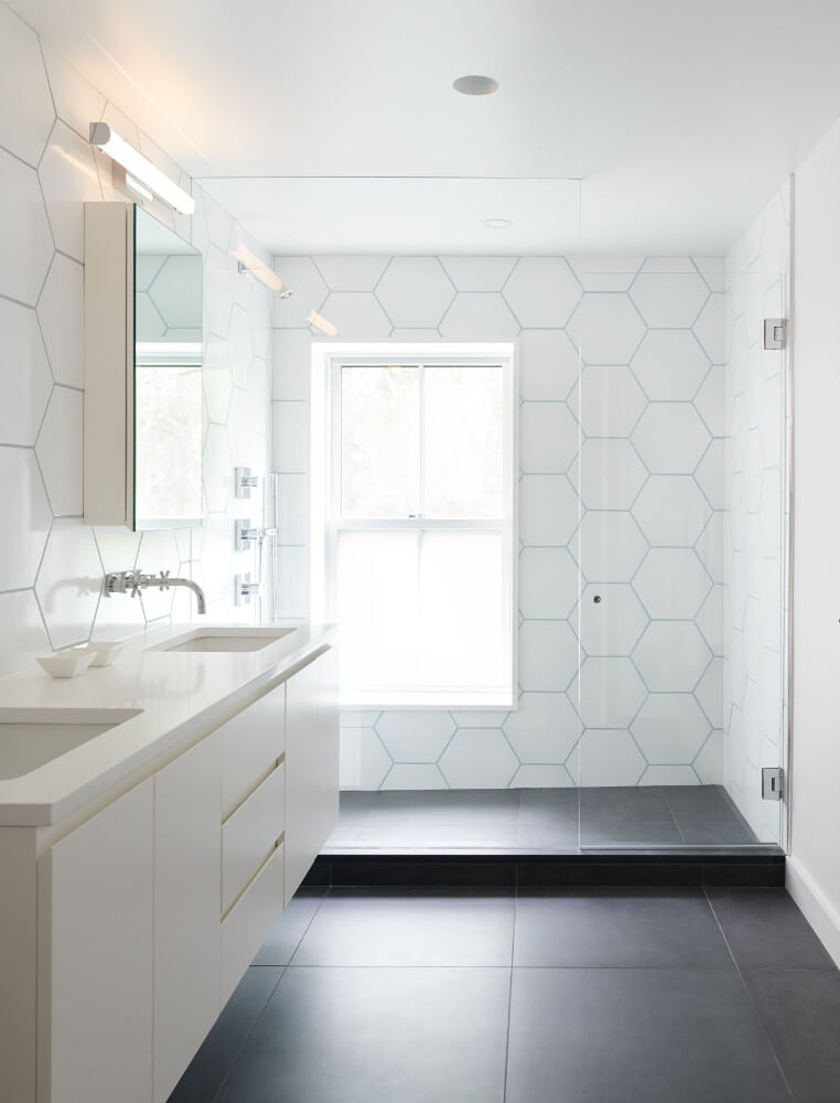 Brooklyn Heights Row House, Bathroom by Sherman Architects
