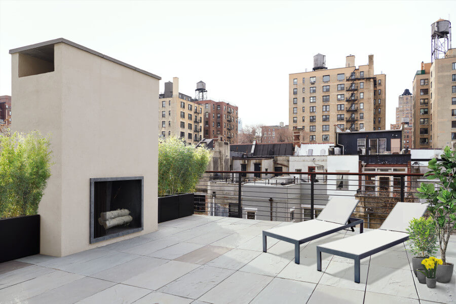 Upper West Side Row House, Roof by Sherman Architects