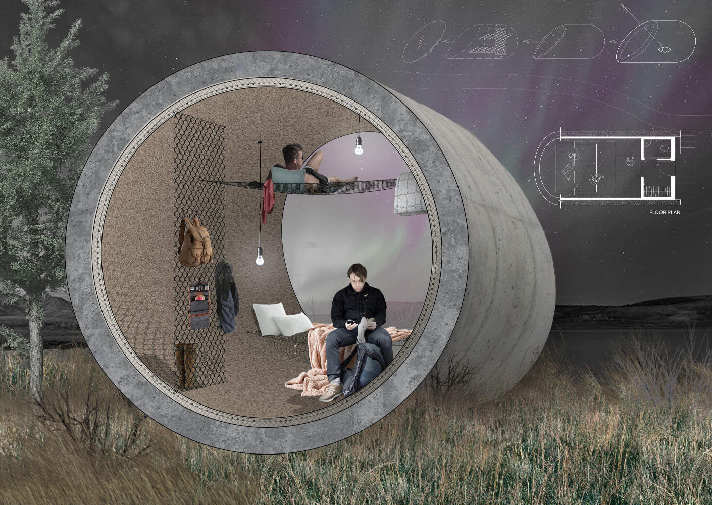 Camp Nordurljos Competition by Sherman Architects