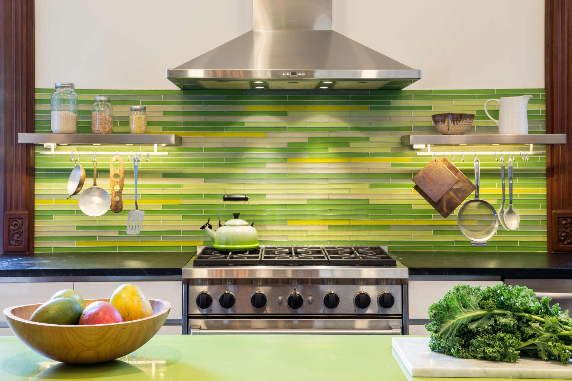 Park Slope Renovation, Kitchen Backsplash by Sherman Architects