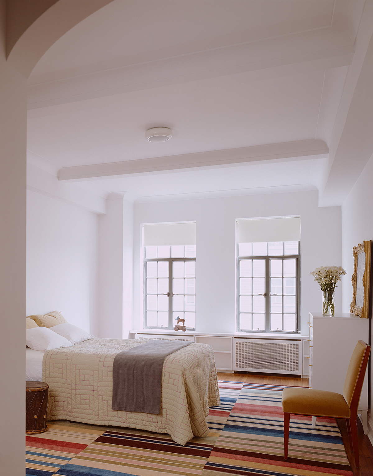 Central Park West Apartment, Bedroom by Sherman Architects