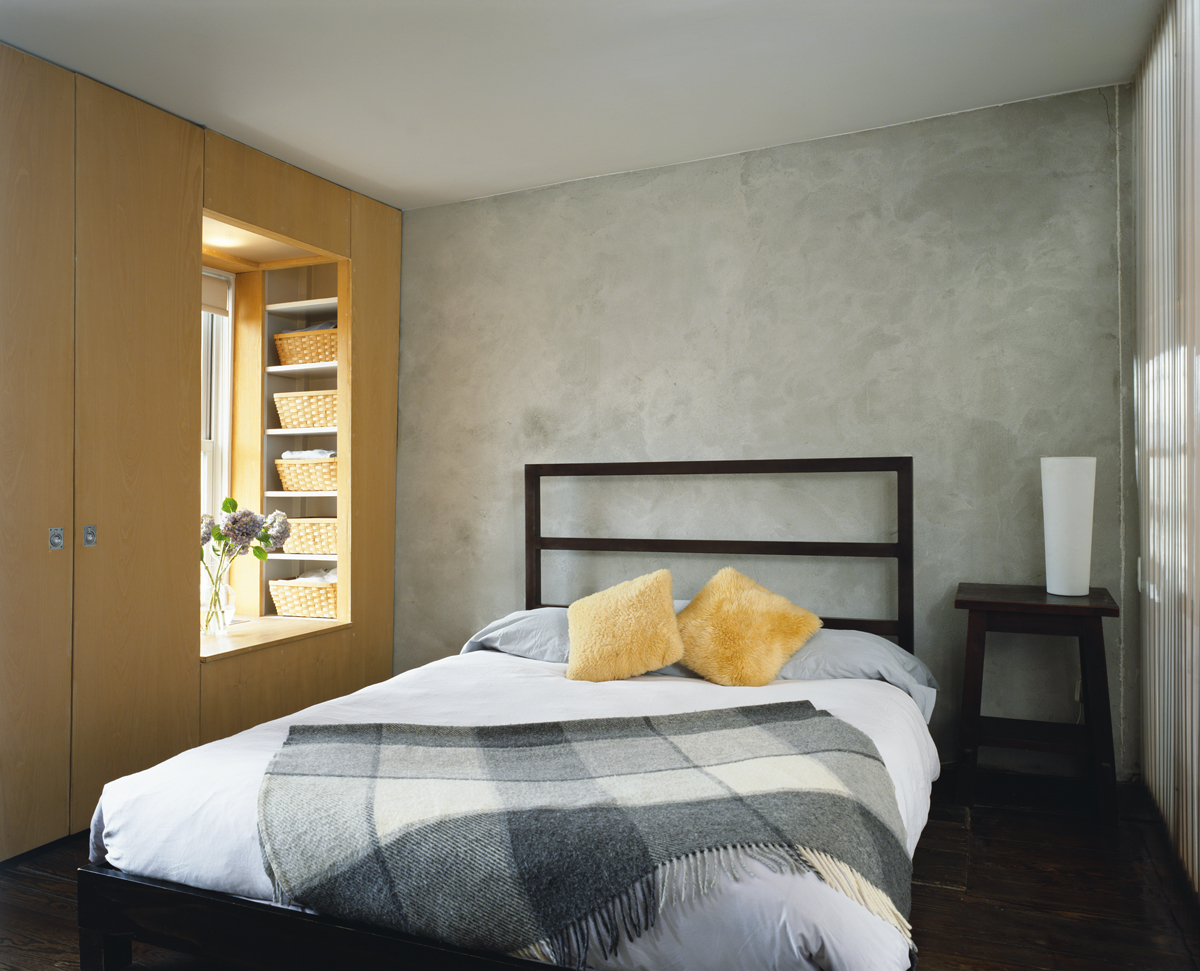 Crown Heights Row House, Bedroom by Sherman Architects