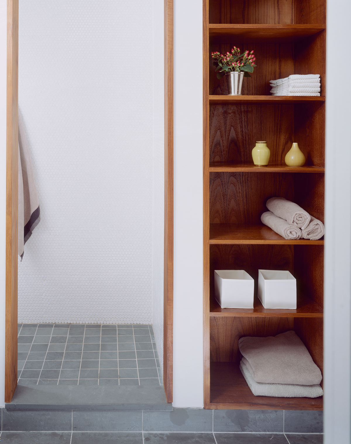East Harlem Brownstone Bathroom by Sherman Architects