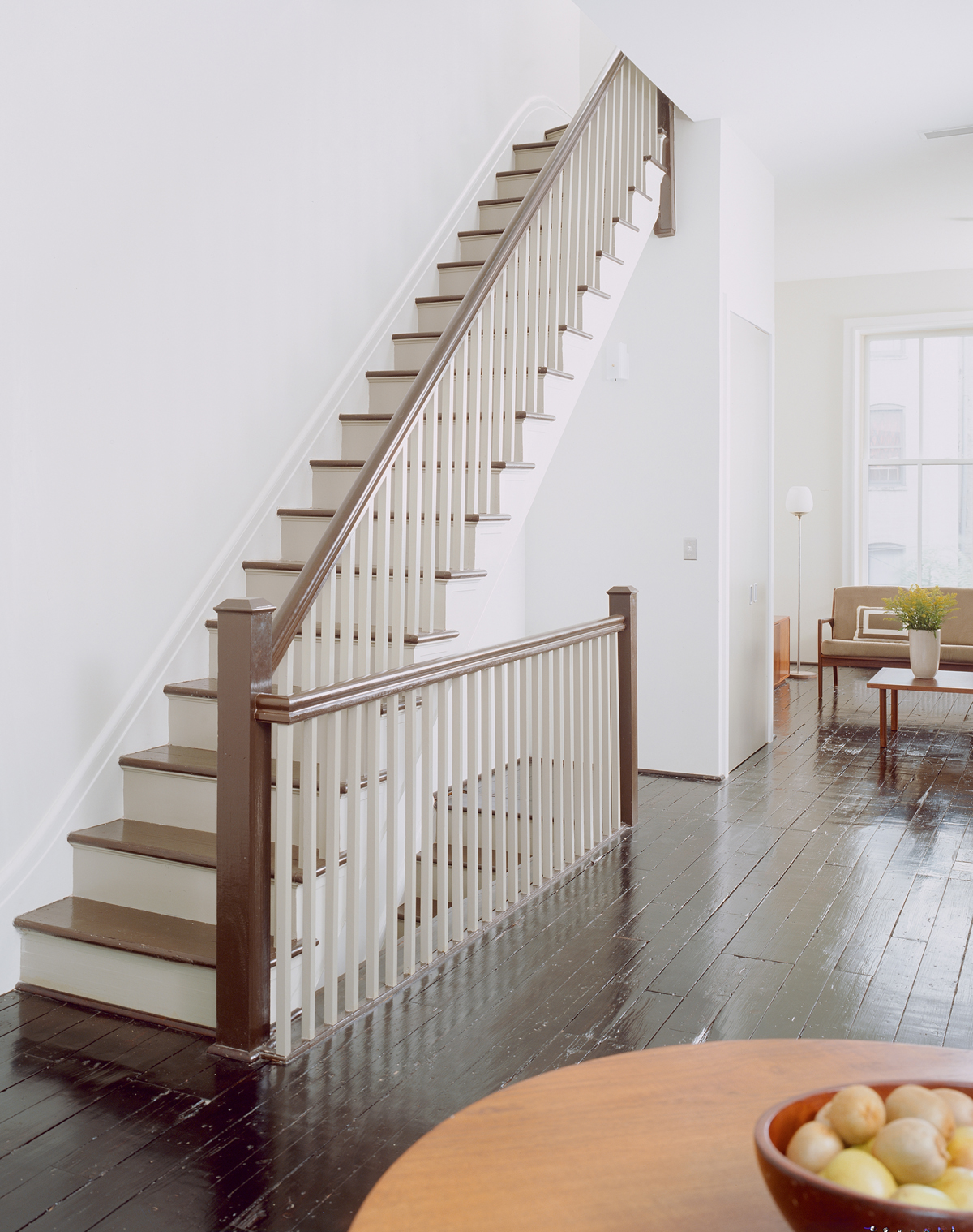 East Harlem Brownstone, Staircase by Sherman Architects