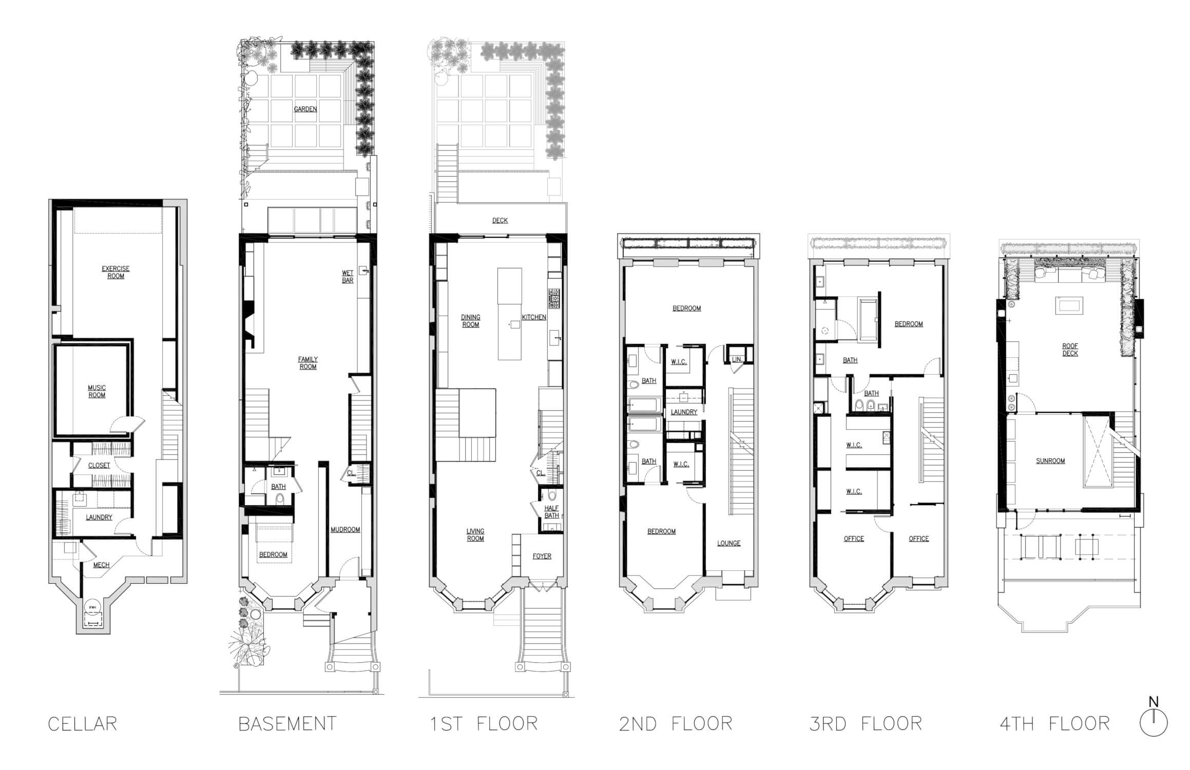 Park Slope Additions Blueprint by Sherman Architects