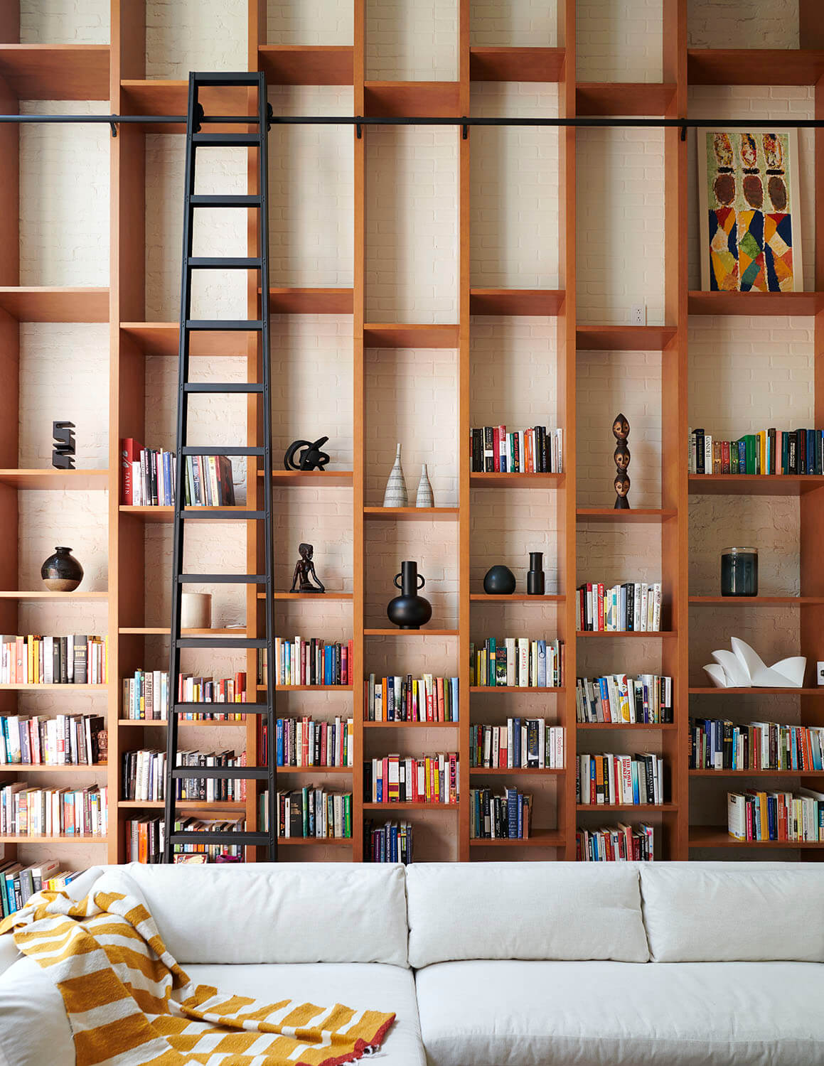 Fort Greene Brownstone, Living Room by Sherman Architects