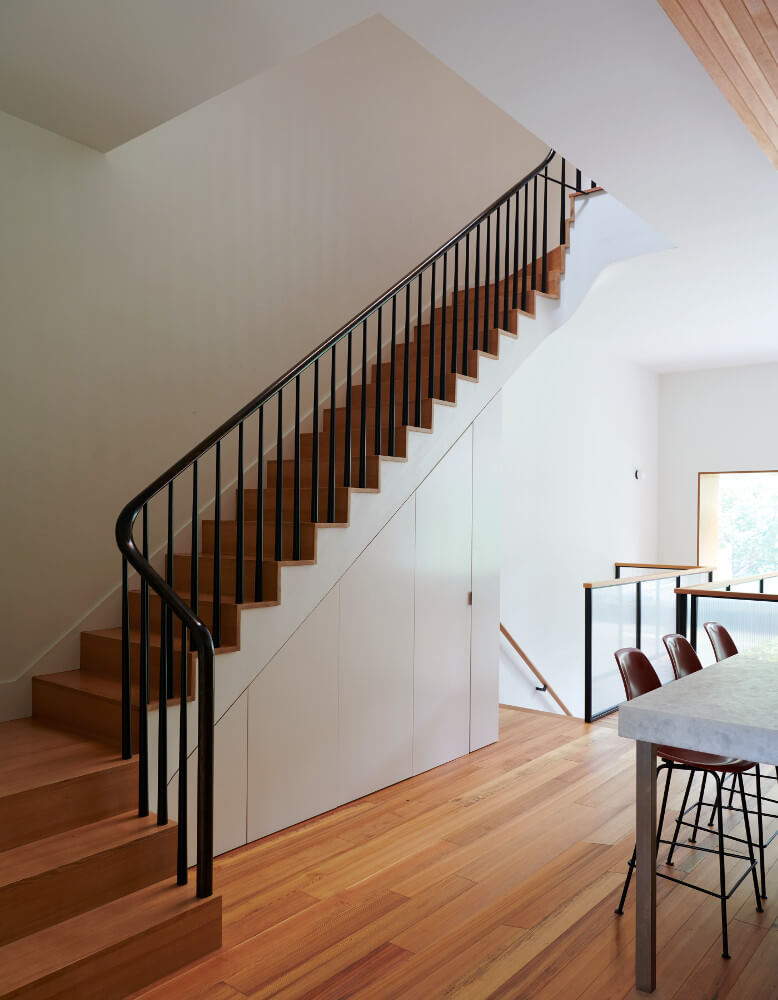 Fort Greene Brownstone, Staircase by Sherman Architects