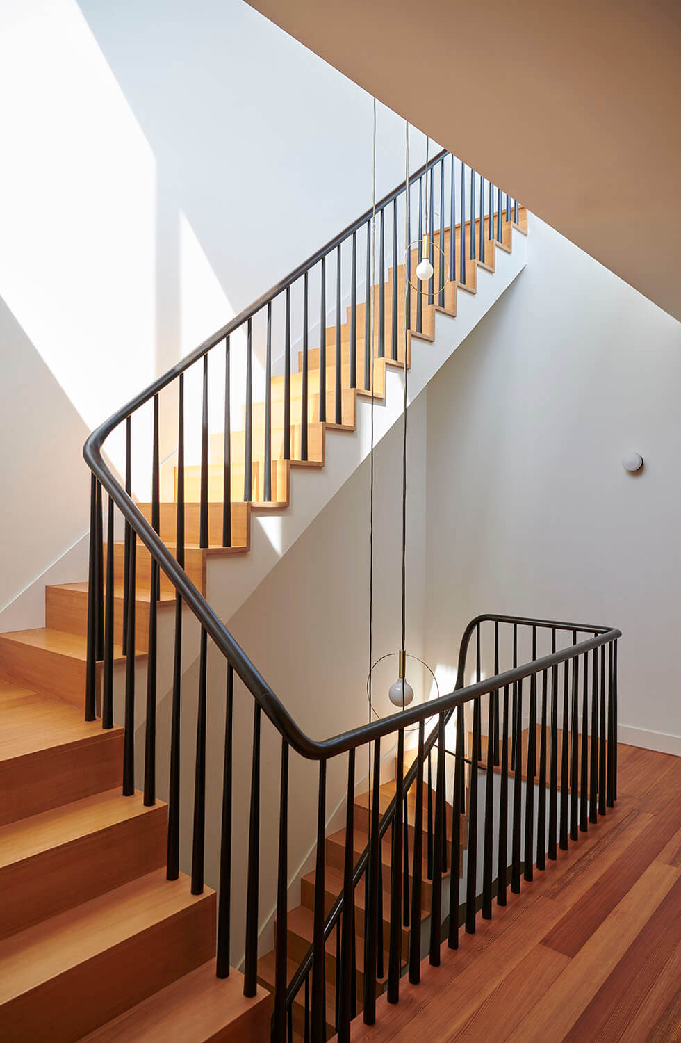 Fort Greene Brownstone, Staircase by Sherman Architects