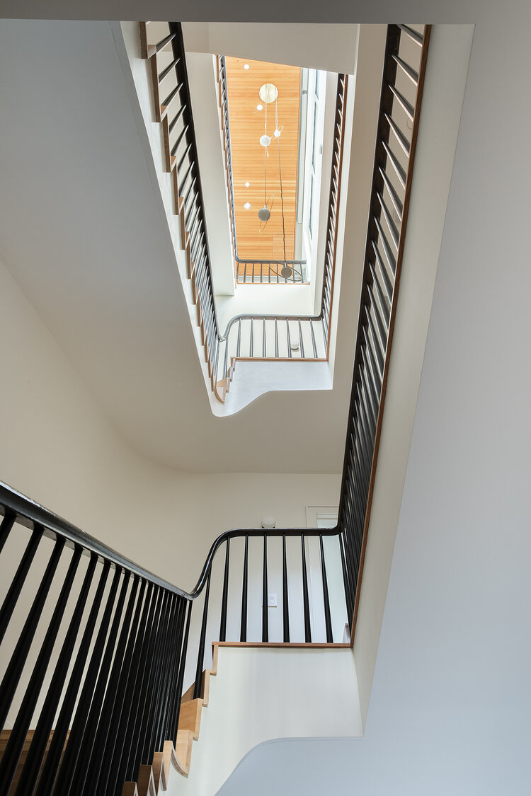	Fort Greene Brownstone, Staircase by Sherman Architects