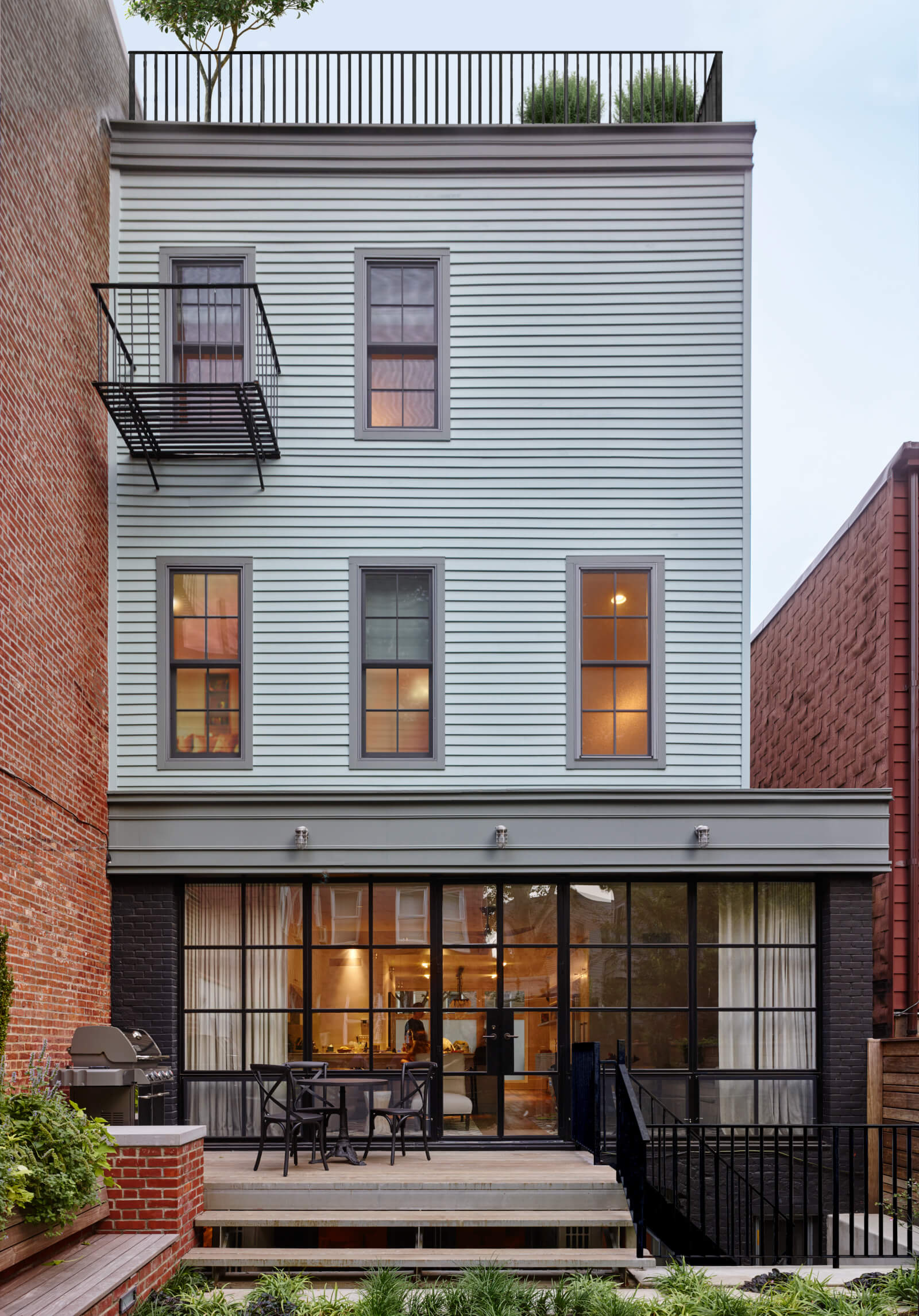 Greenpoint Row House_rear facade
