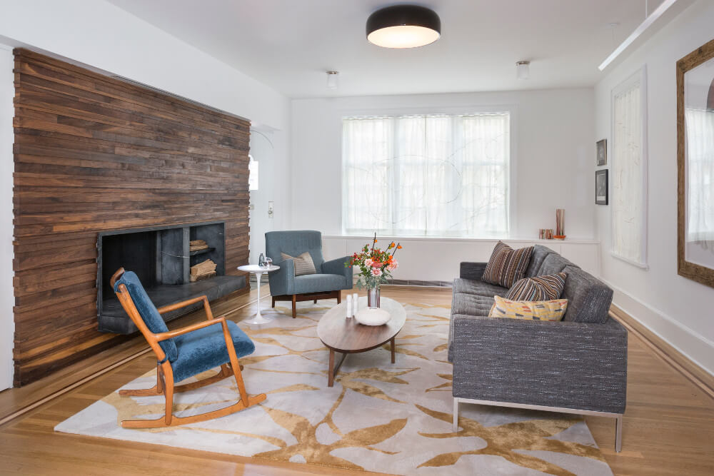 Park Slope Tudor, Living Room by Sherman Architects