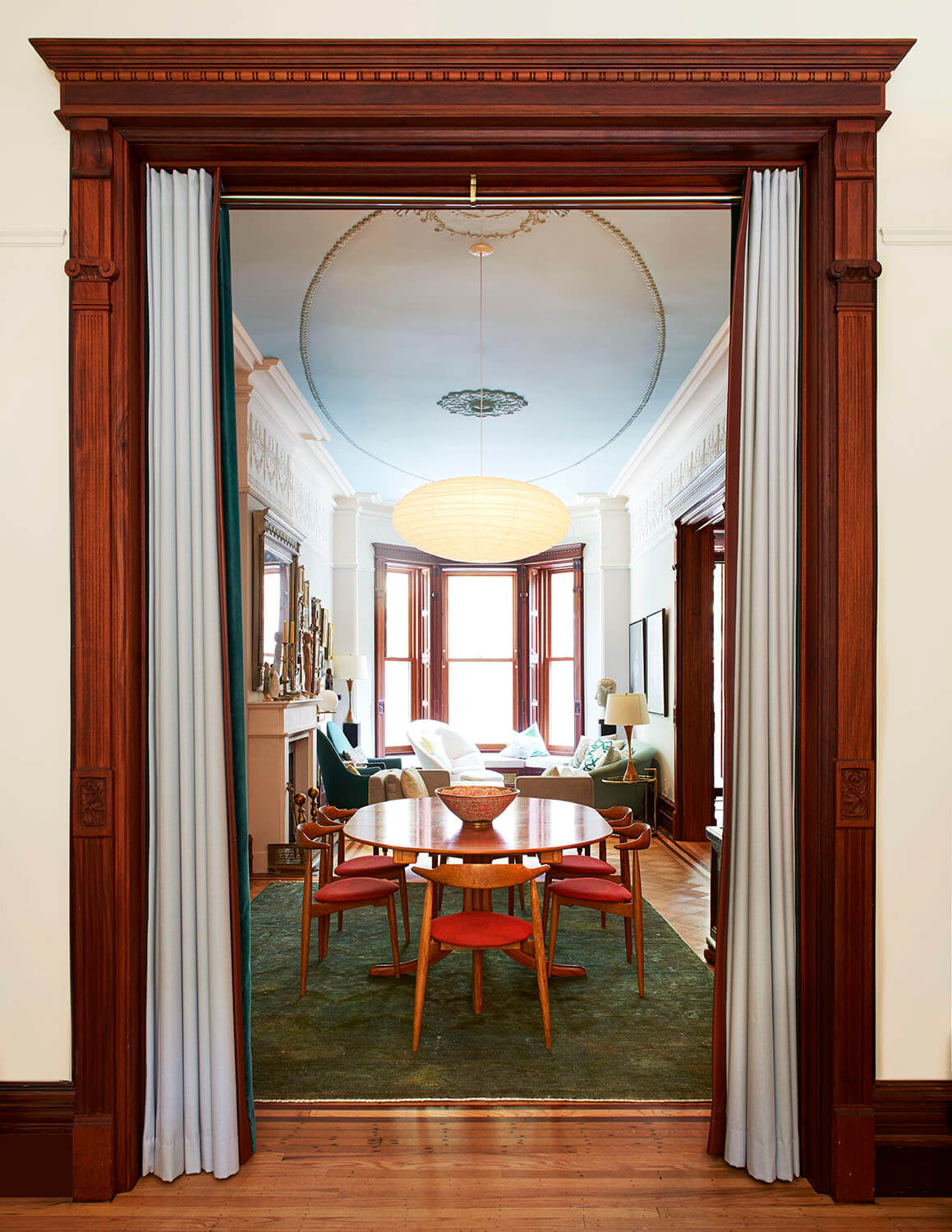 Park Slope Brownstone, Dining Room by Sherman Architects