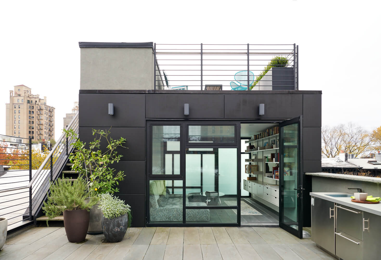 Park Slope Additions, Deck by Sherman Architects