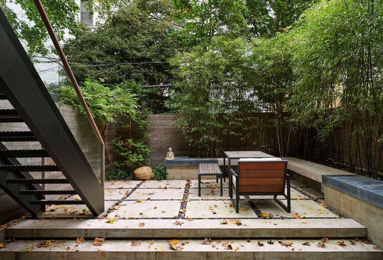 Park Slope Additions, Backyard by Sherman Architects