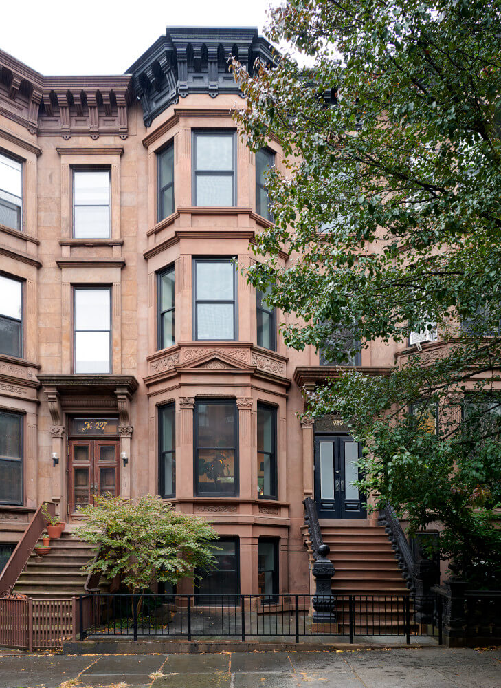 Park Slope Additions, Front Facade by Sherman Architects