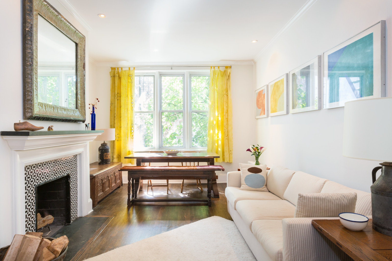 Park Slope duplex living room
