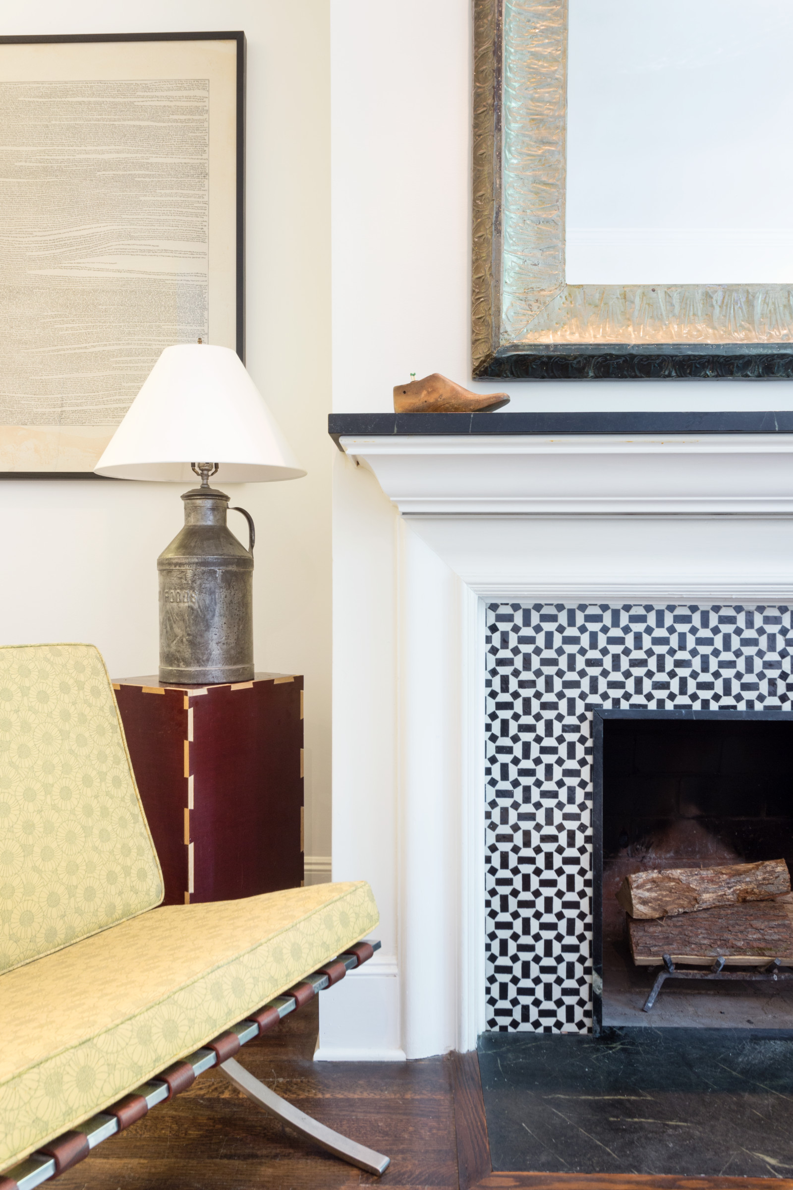Park Slope duplex tiled mantle