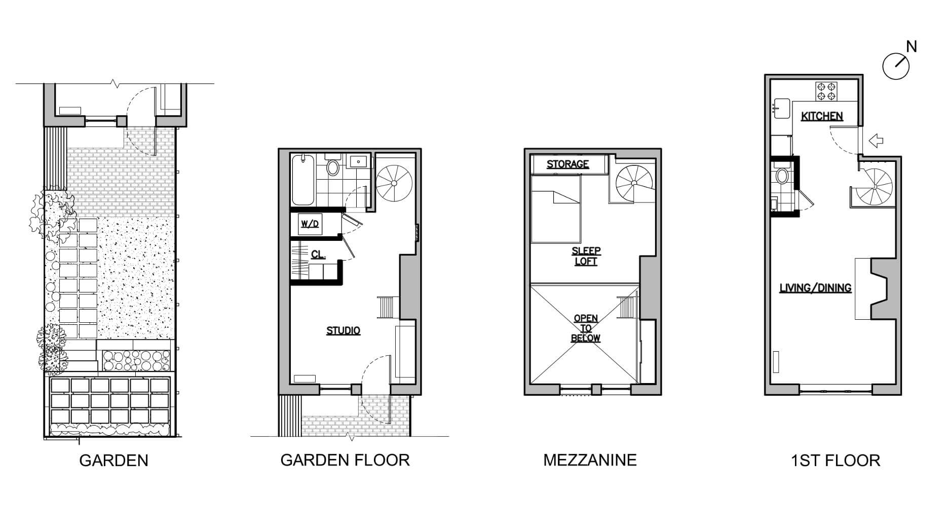 Park Slope Duplex Blueprint by Sherman Architects