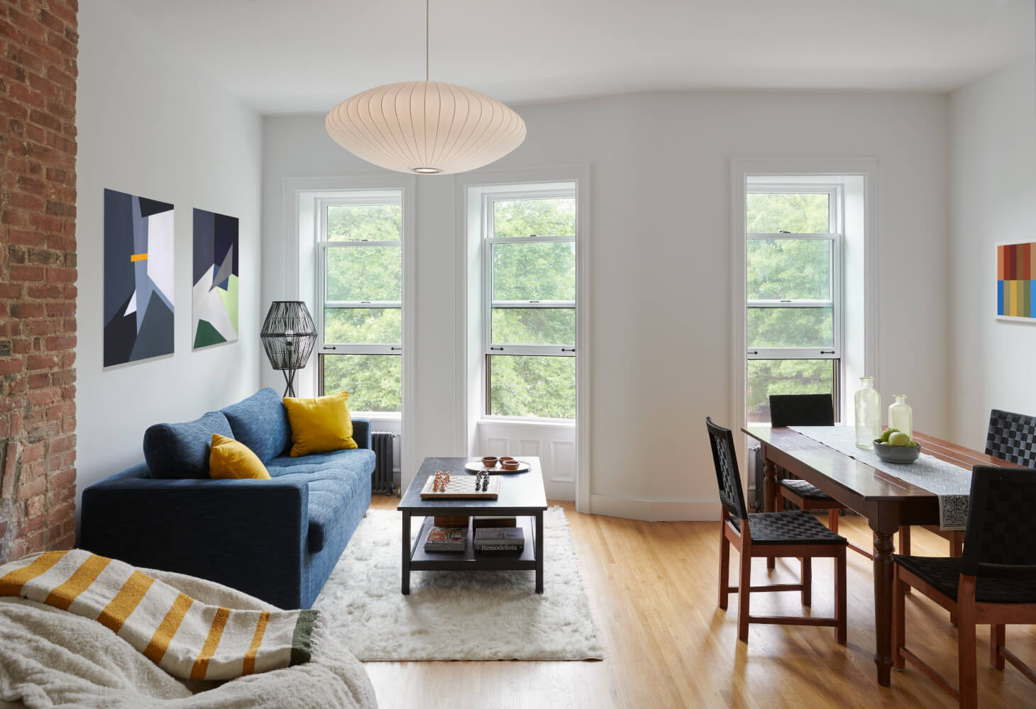 Prospect Heights Multi Family, Living Room by Sherman Architects