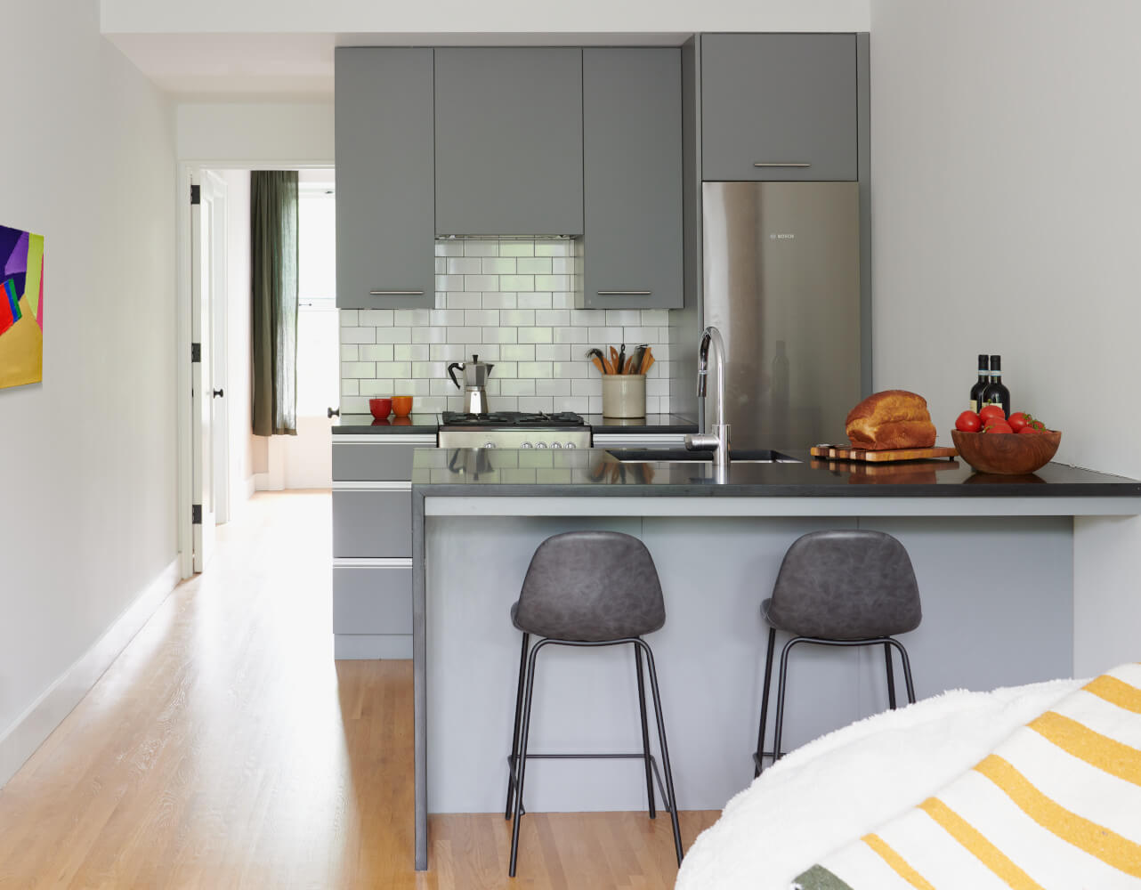 Prospect Heights Multi Family, Kitchen by Sherman Architects