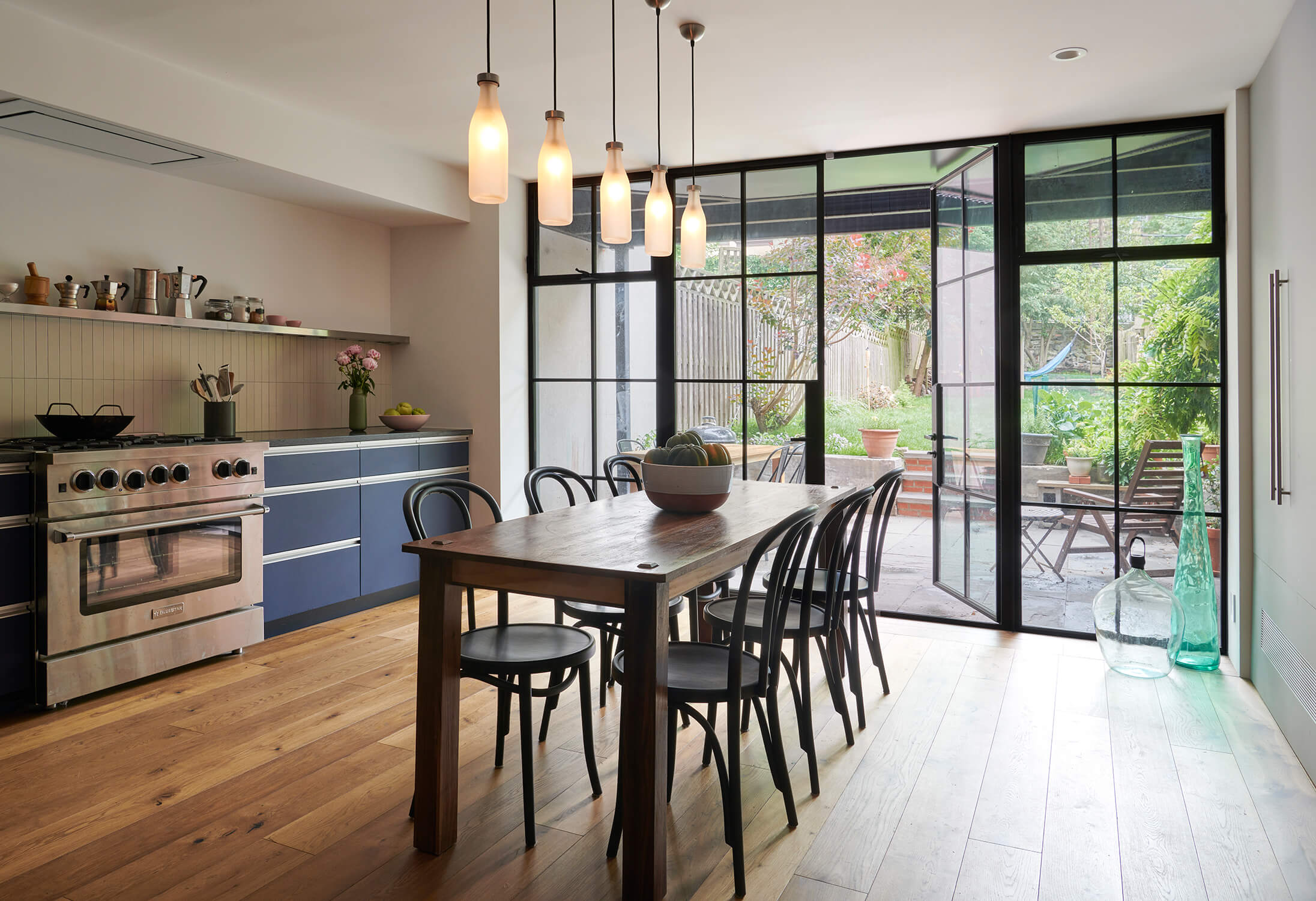 Prospect Heights Multi Family, Dining Room by Sherman Architects