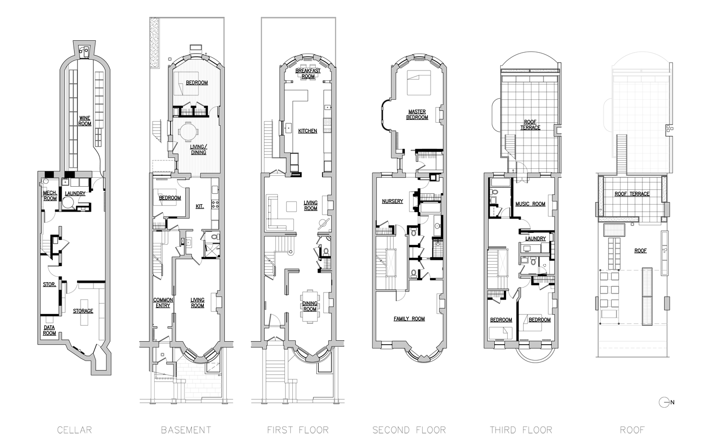 Prospect Park West House, Blueprint by Sherman Architects