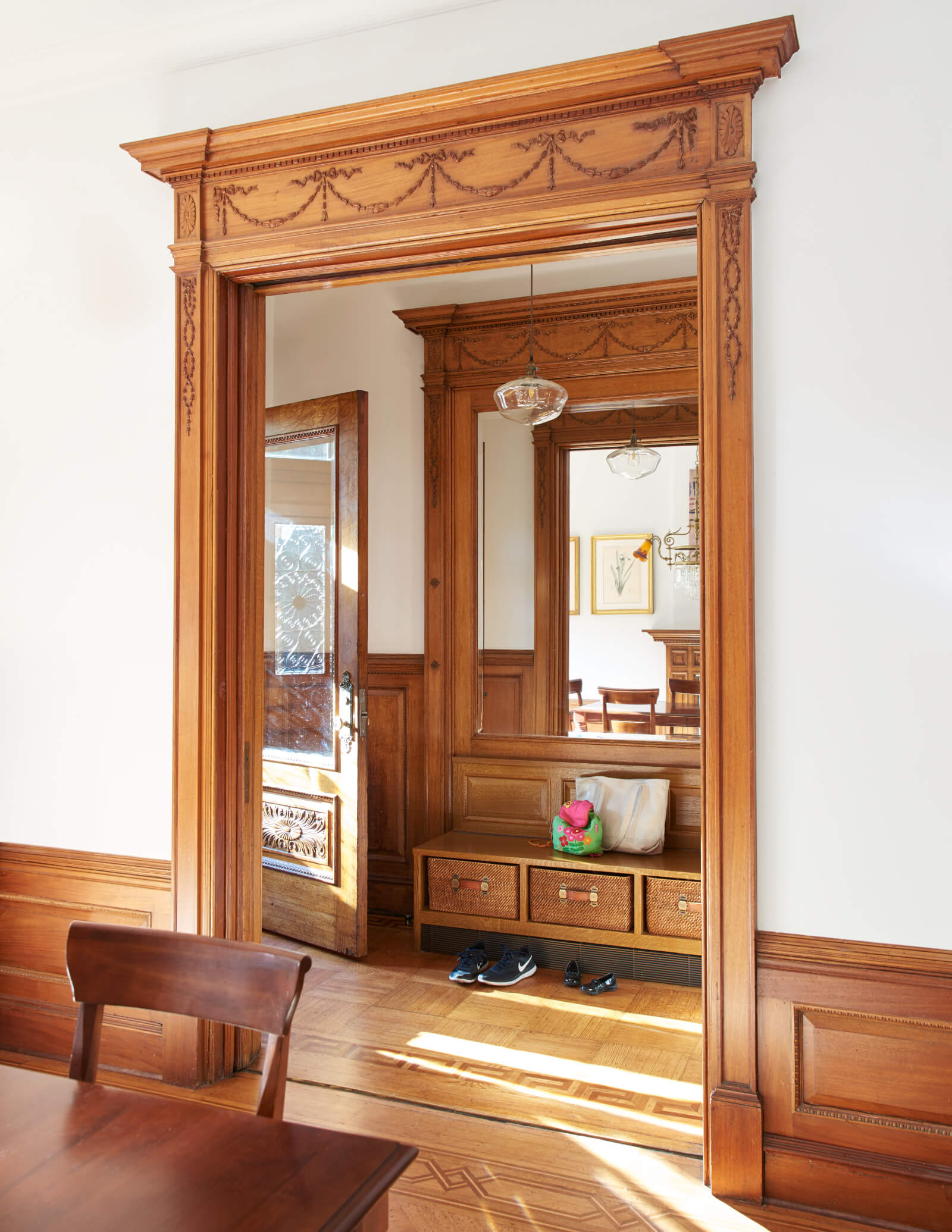 Prospect Park West house - foyer