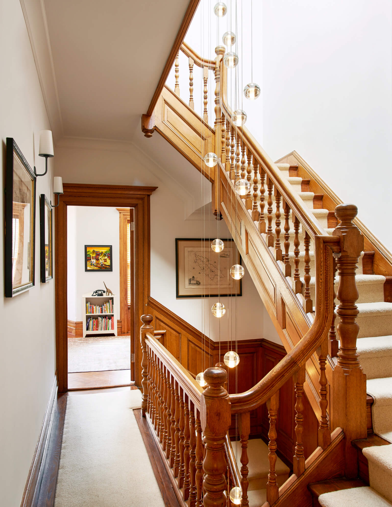 Prospect Park West house - stair hall