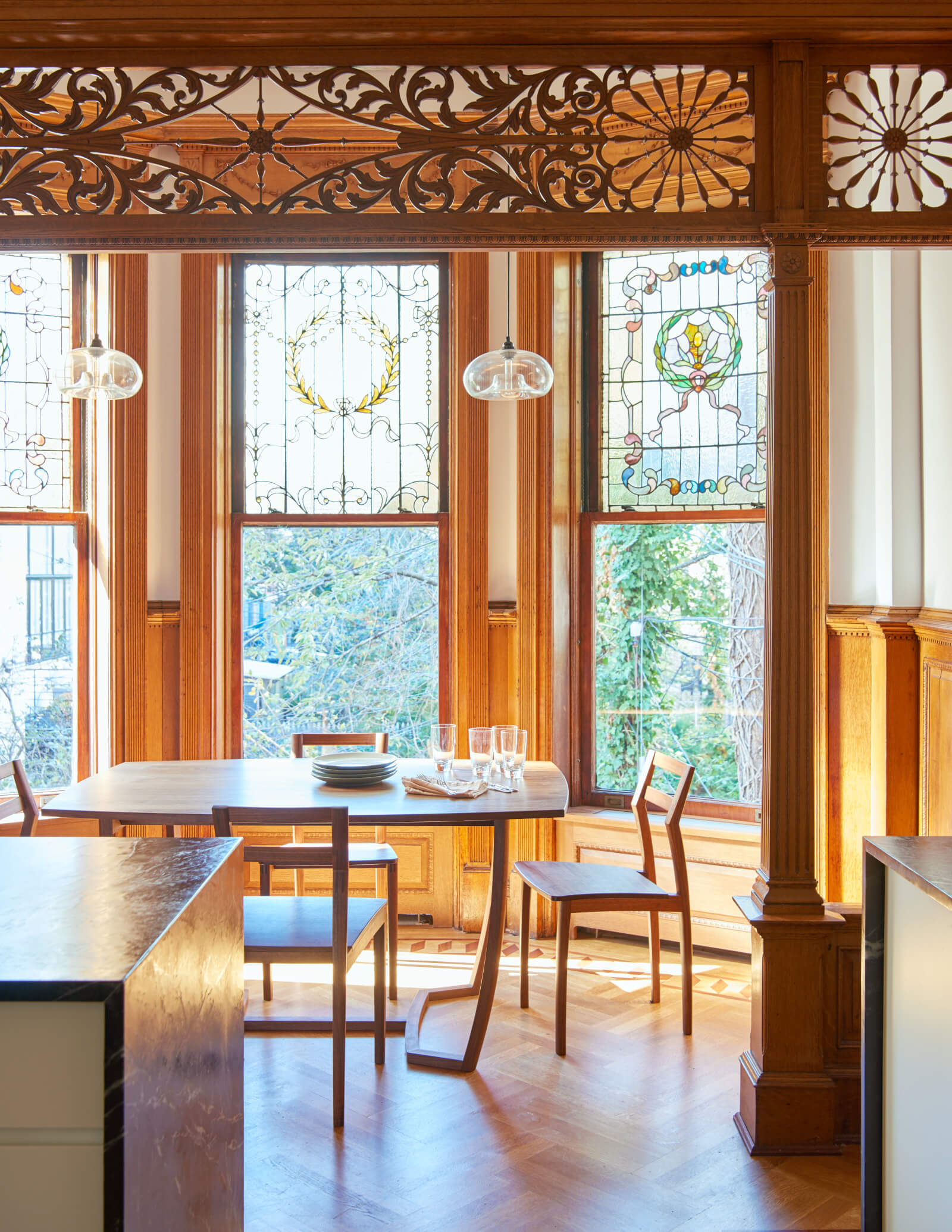 Prospect Park West house - breakfast nook