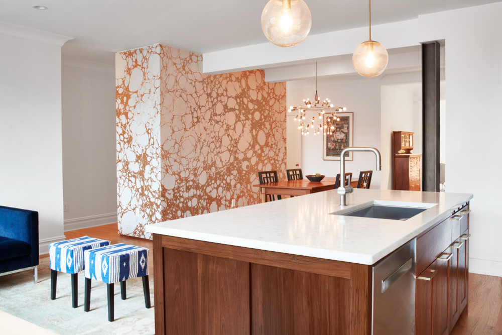 Park Slope Apartment Combination, Kitchen by Sherman Architects