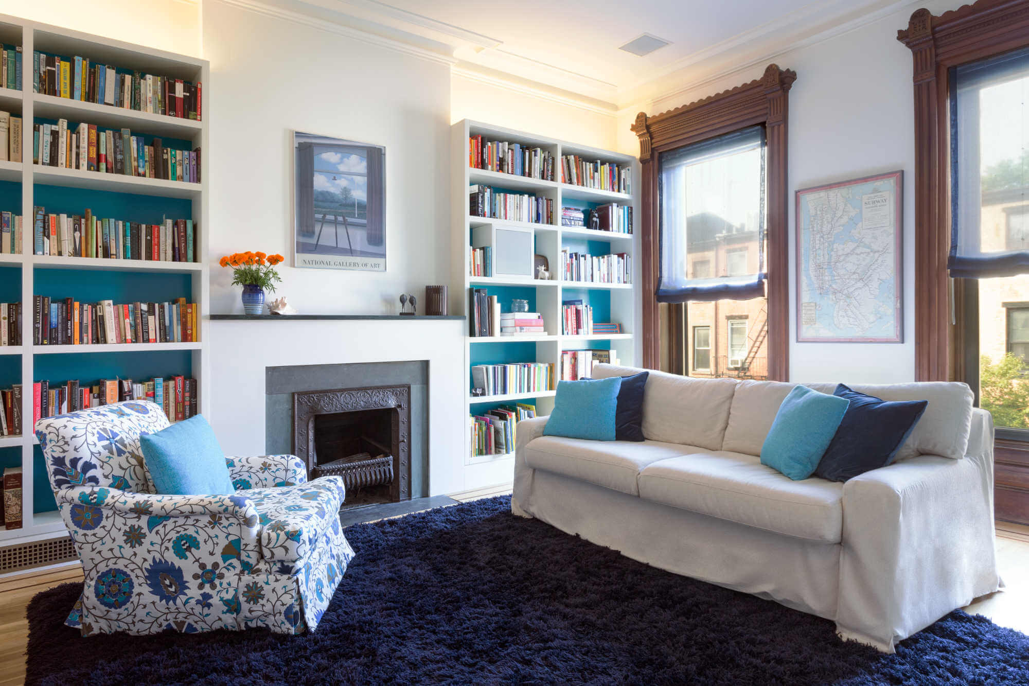 Park Slope Renovation, Living Room by Sherman Architects
