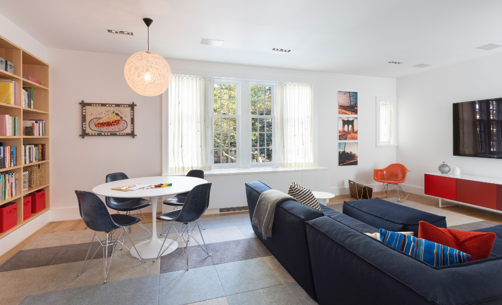 Park Slope Tudor, Living Room by Sherman Architects