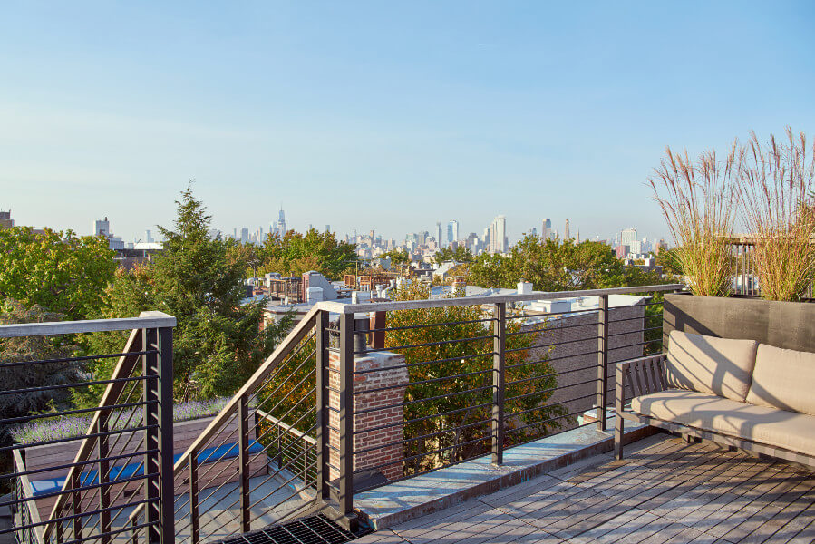 Prospect Park West House, Roof by Sherman Architects