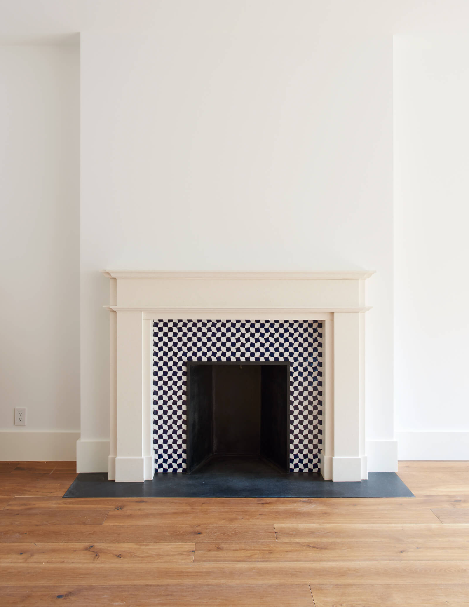 Upper West Side limestone mantel