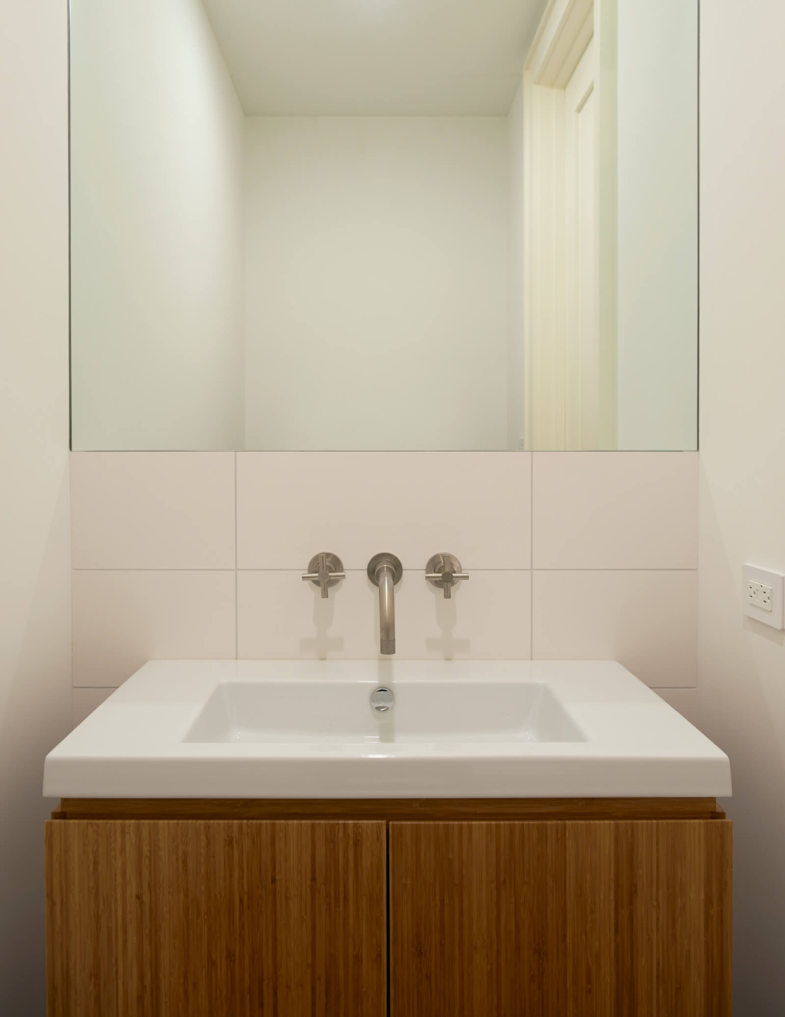 Upper West Side limestone vanity