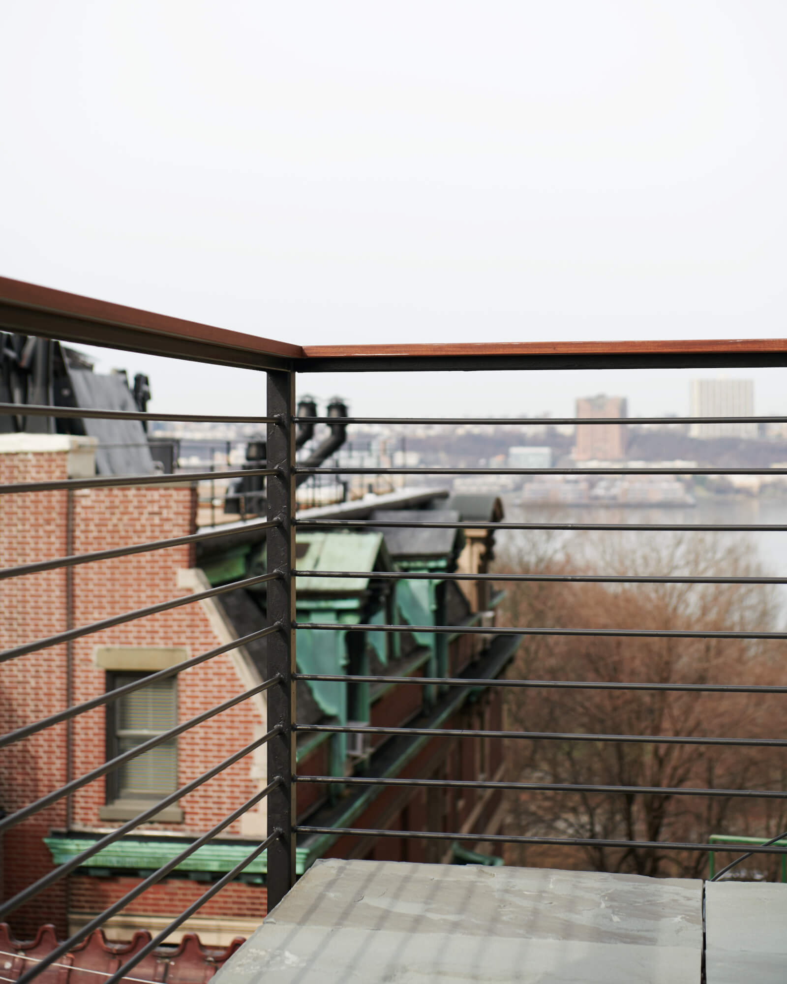Upper West Side Row House roof deck