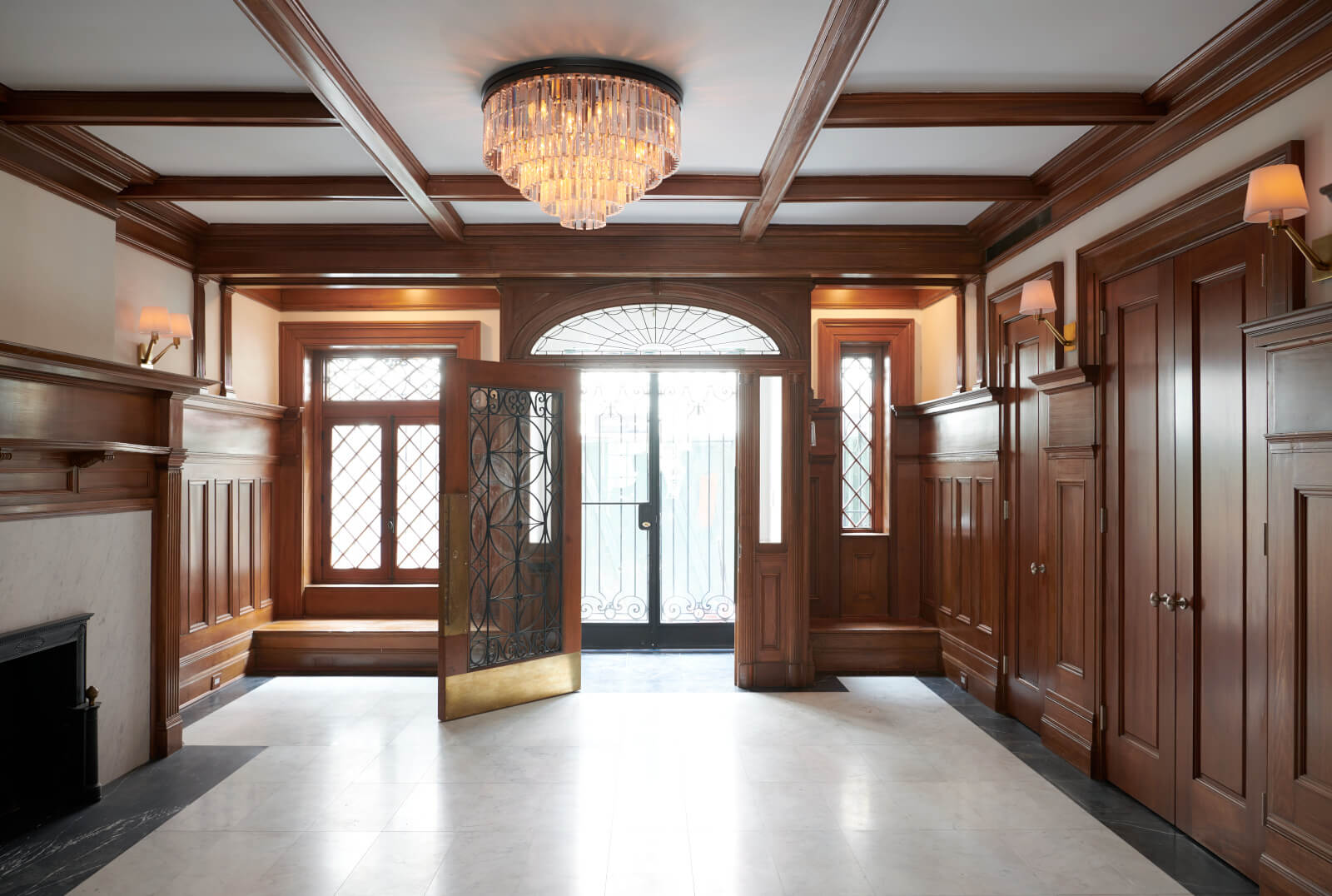 Upper West Side Row House foyer