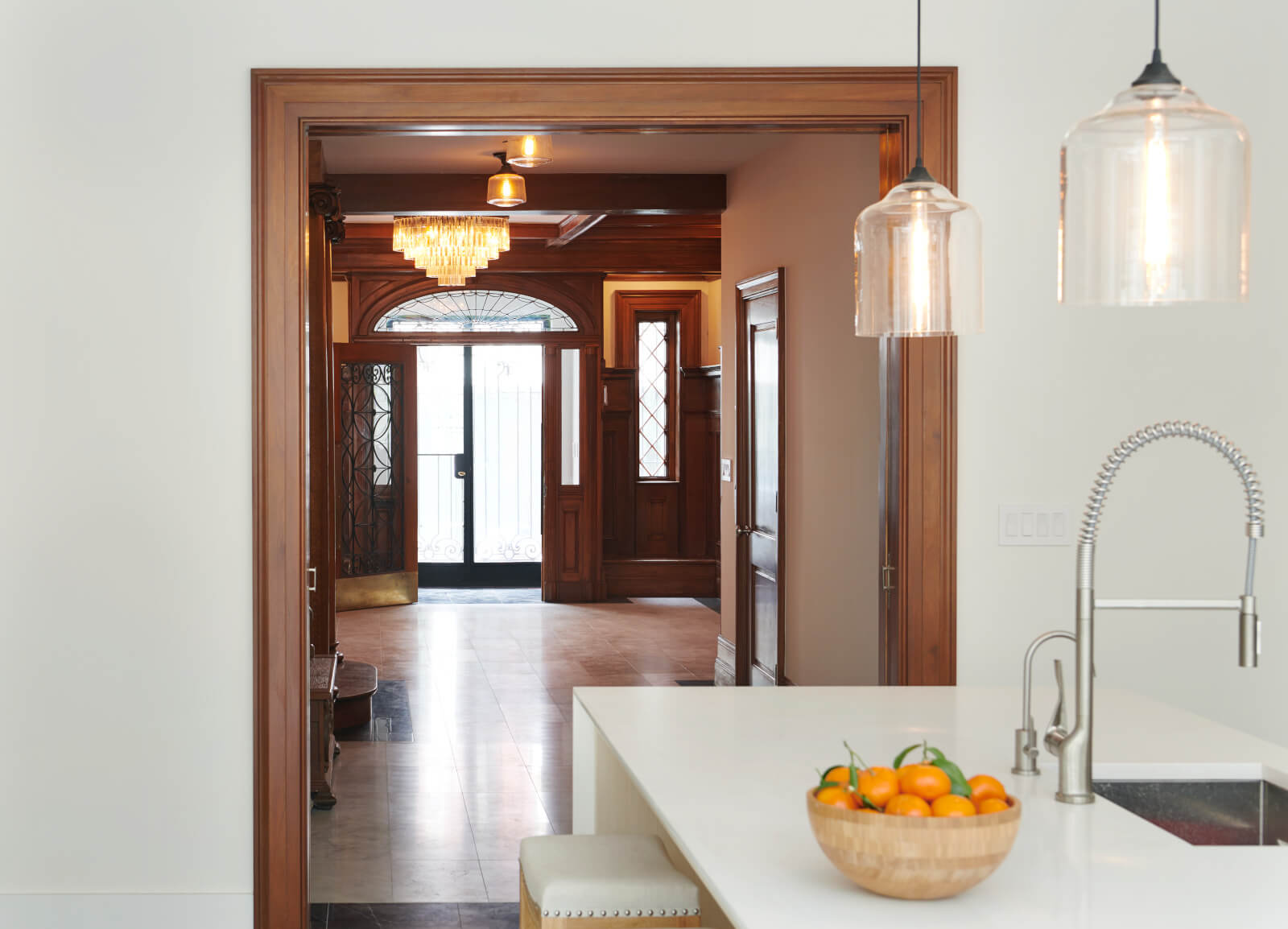 Upper West Side Row House kitchen